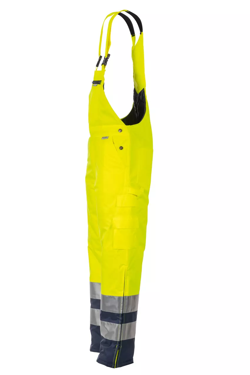Planam 2087-WAWLCUE, Warnschutz-Winterlatzhose Zweifarbig Gelb/Marine, image 3, gallery thumbnail