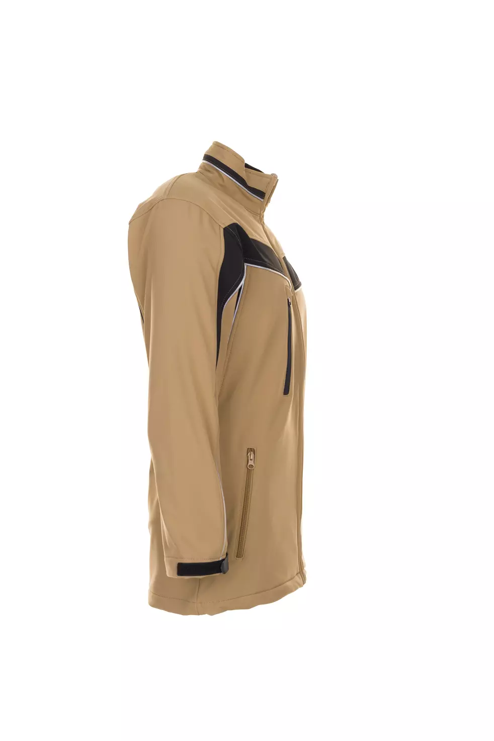 Planam 2704-INSOF, Plaline Softshell-Jacke Sand/Schwarz, image 4, gallery thumbnail
