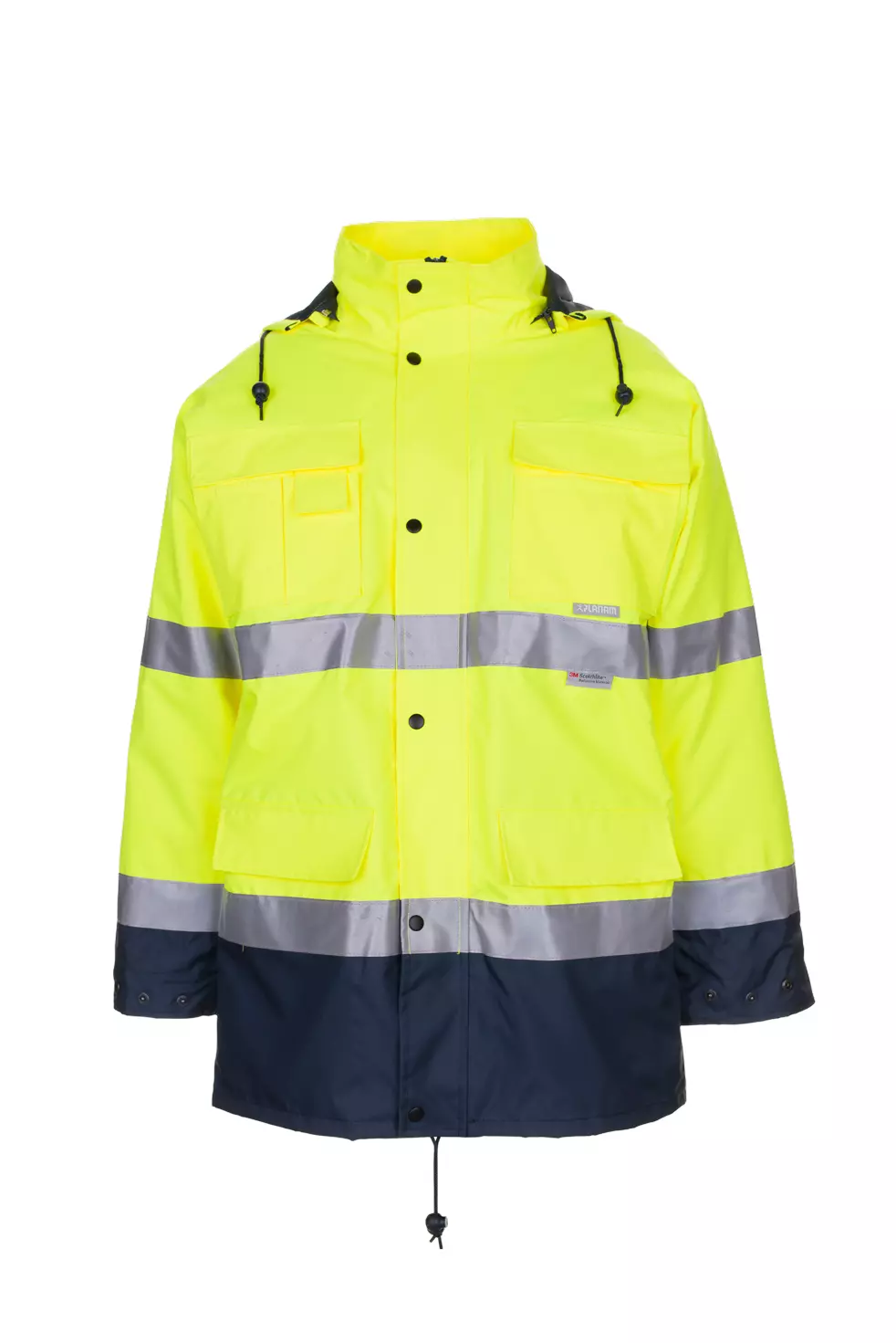 Planam 2057-WAPAC, Warnschutz-Parka zweifarbig Gelb/Marine, image 1, gallery thumbnail