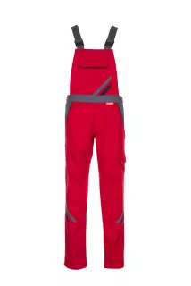 Planam 2392-HLDLAUE, Highline Latzbyxor för kvinnor Röd/Skiffer/Svart