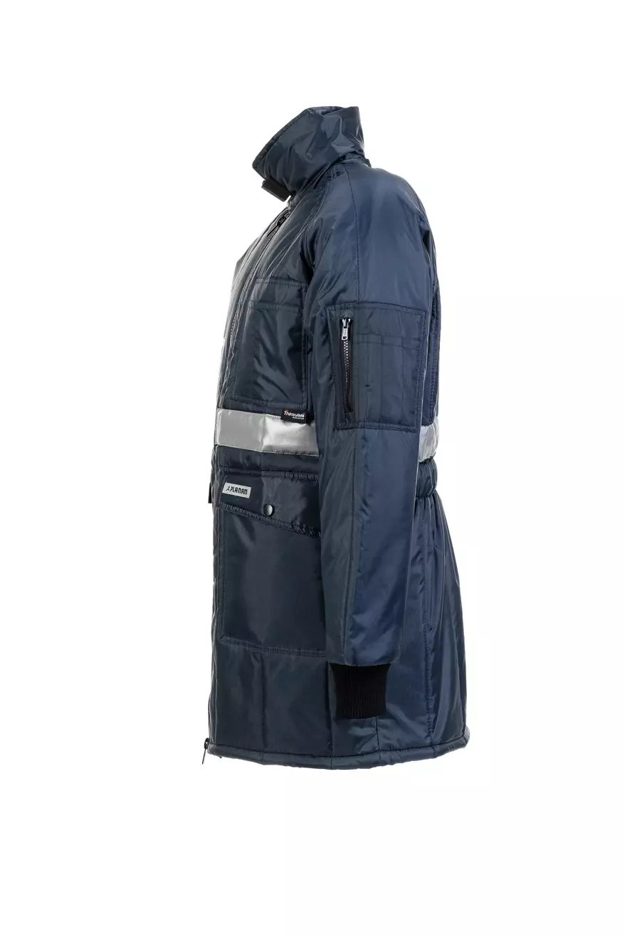 Planam 5131064, Freezing Facility Parka Navy, Blue Lining XXXL, image 3, gallery thumbnail