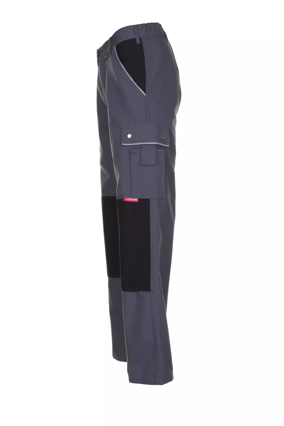 Planam 2123-CAHOUE, Canvas 320 Trousers Grey/Black, image 3, gallery thumbnail