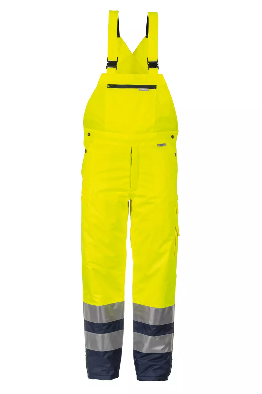Planam 2087-WAWLCUE, Warnschutz-Winterlatzhose Zweifarbig Gelb/Marine, image 1, gallery thumbnail