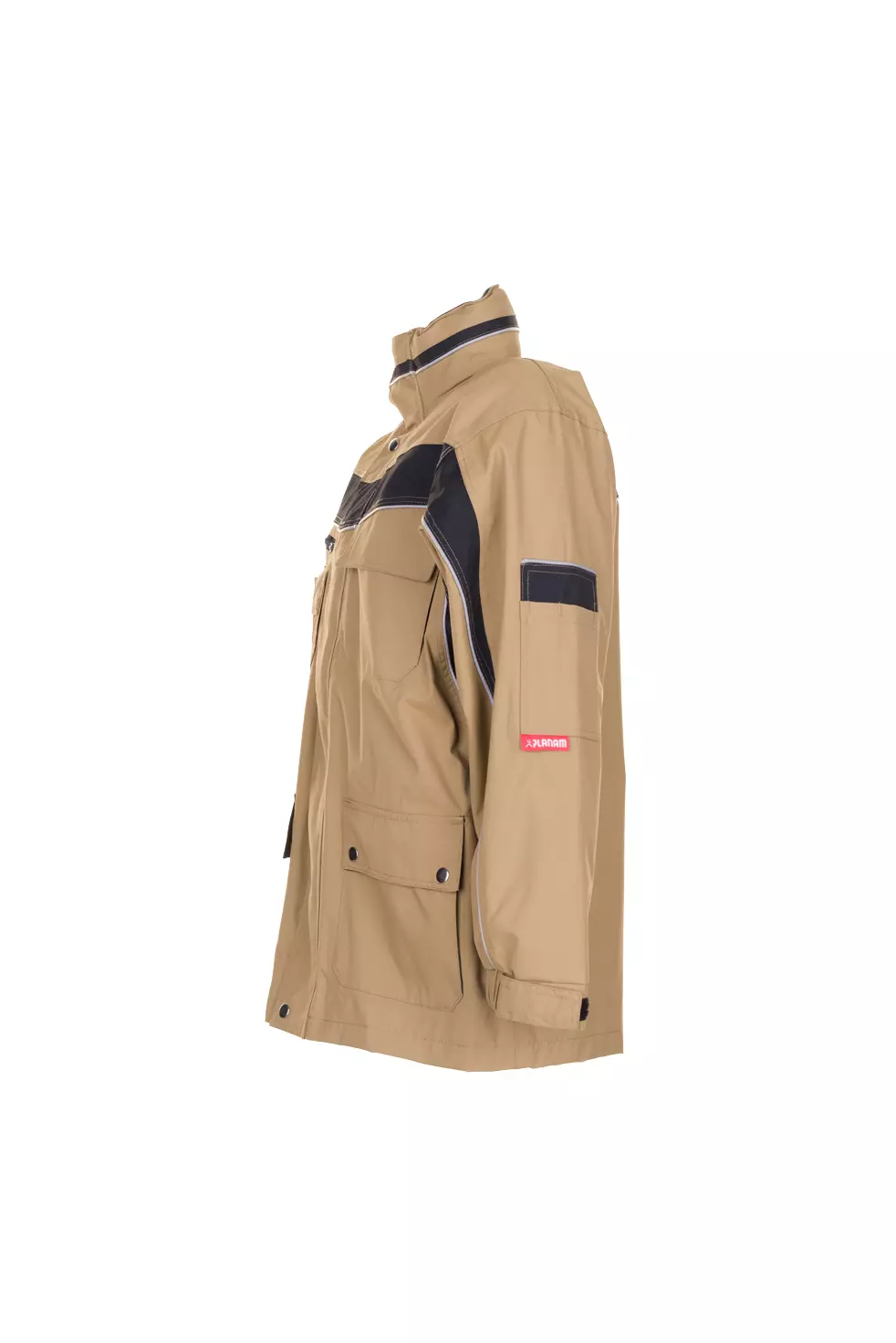 Planam 2574-INAWJ, Plaline Allwetter-Jacke Sand/Schwarz, image 3, gallery thumbnail