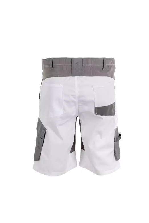 Planam 6458-NOHSH, Norit Herr-shorts vit/zink, image 2, gallery thumbnail