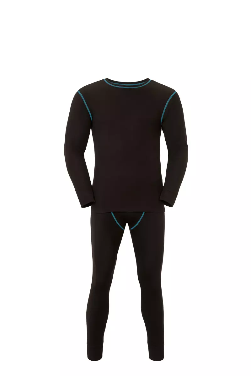Planam 2215-FSET1UE, Functional Underwear Set 180 G/M² Black/Black, image 1, gallery thumbnail