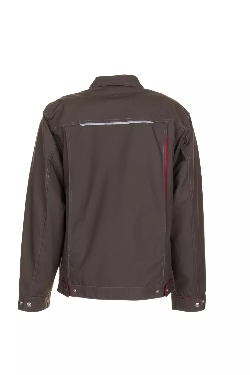 Planam 2813-BASBU, Basalt Waisted Jacket Olive/Red, image 2, gallery thumbnail