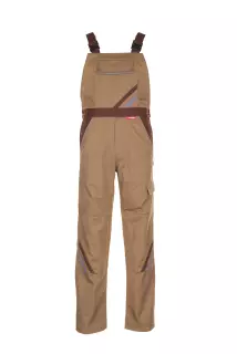 Planam 2334-HLLA, Highline Herr hängselbyxor beige/brun/zink