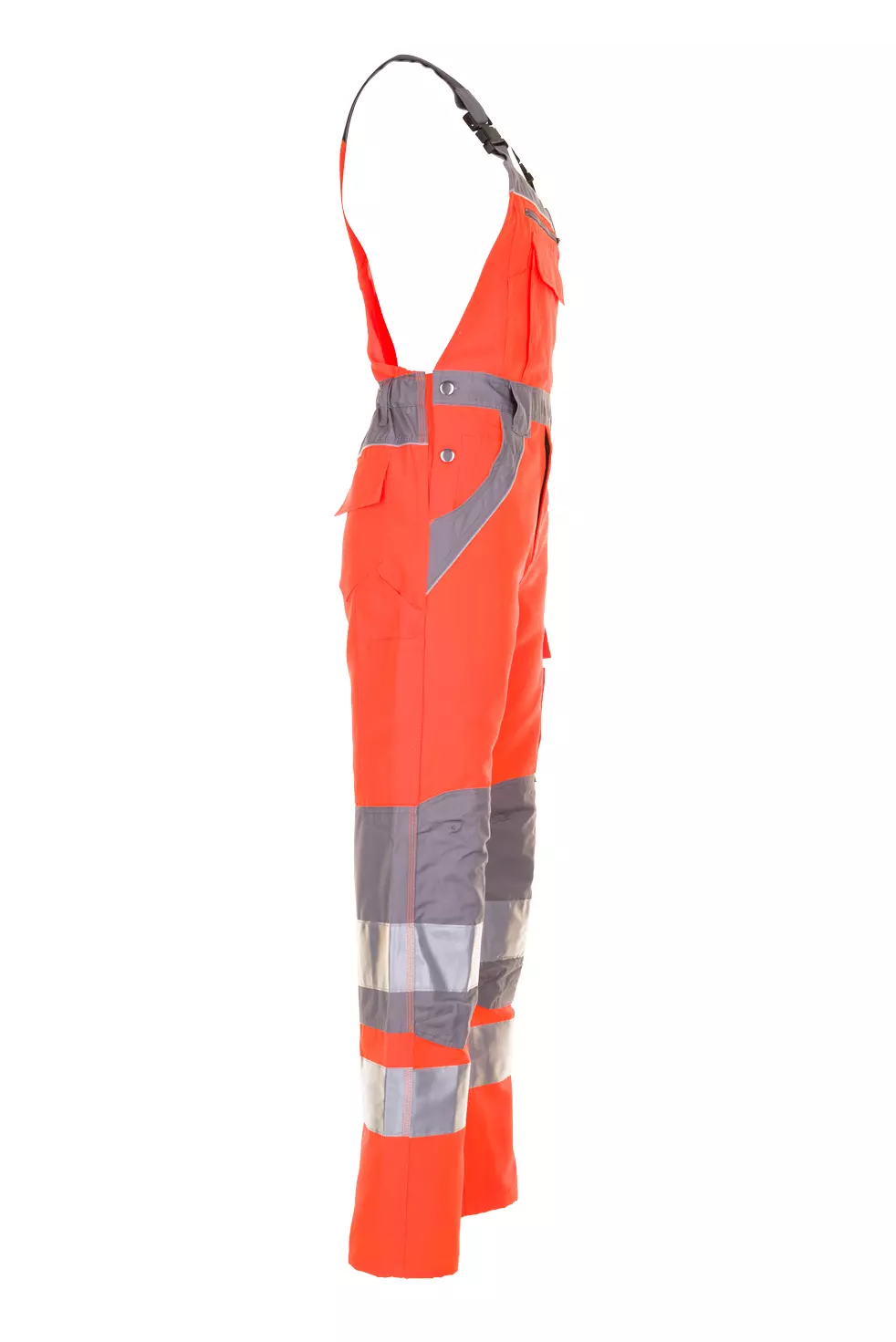 Planam 5620-PWLA, Plaline Latzhose Orange/Zinc, image 4, gallery thumbnail