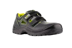 VM Footwear 3235-O1, UPPSALA Occupational Sandals, O1, Black/Lime