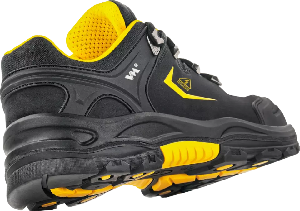 VM Footwear 6405-SBEP, PENSYLVANIA Dielektriska låga skyddsskor, SBP, svart/gul, image 2, gallery thumbnail