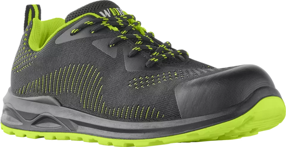 VM Footwear 3155-S1, IBIZA Safety Low Shoes, S1, Gray/Lime, image 1, gallery thumbnail