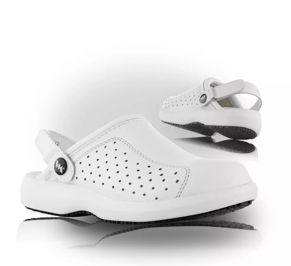 VM Footwear 3995-OB, LINZ Berufssandalen OB, Weiß/Schwarz, image 1, gallery thumbnail
