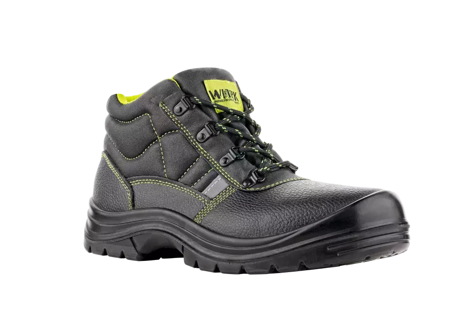 VM Footwear 3280-O1, STOCKHOLM Berufsknöchelschuhe O1, Schwarz/Lime, image 1, gallery thumbnail