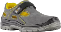 VM Footwear 3345-S1, SPLIT Safety Sandals, S1, Gray/Yellow