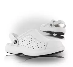 VM Footwear 3995-OB, LINZ Occupational Sandals, OB, White/Black