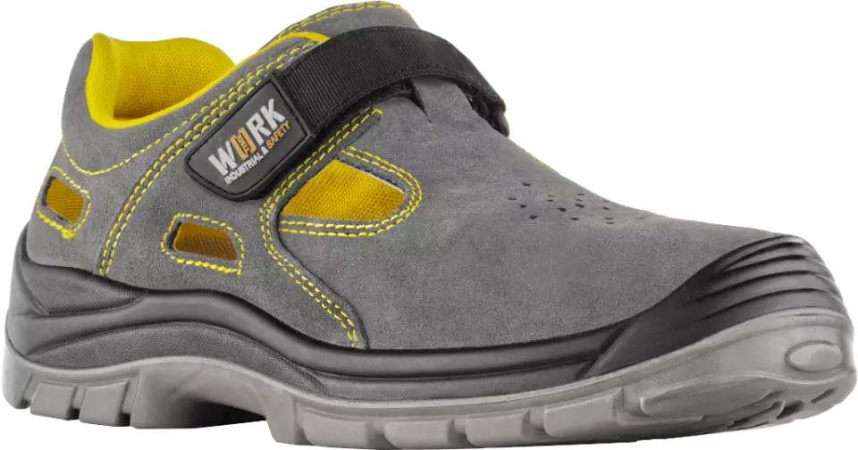 VM Footwear 3345-S1, SPLIT Sicherheitssandalen, S1, Grau/Gelb, image 1, gallery thumbnail