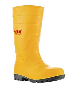 VM Footwear 1002-S5, SAPPORO Turvakumisaappaat, S5, keltainen/musta