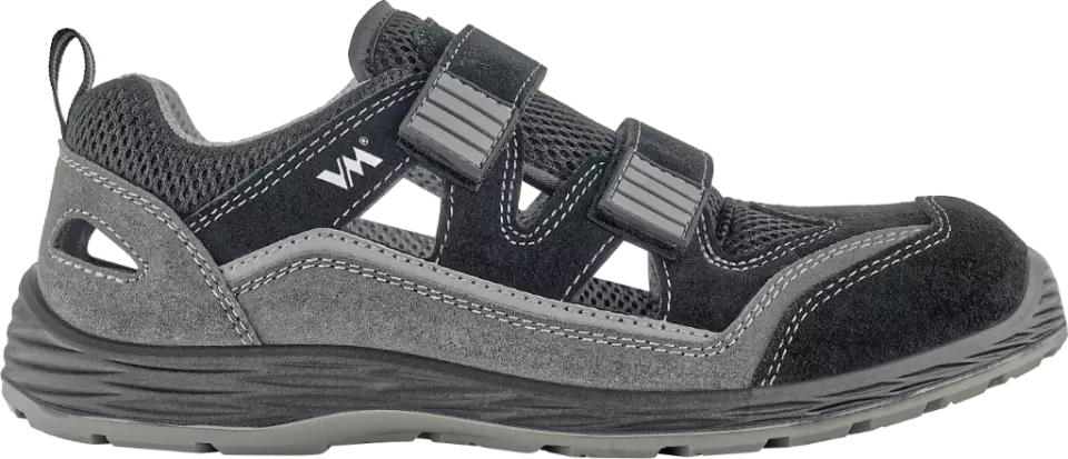 VM Footwear 2025-S1PLESD, LIVORNO Sicherheitssandalen S1P, Schwarz/Grau, image 3, gallery thumbnail