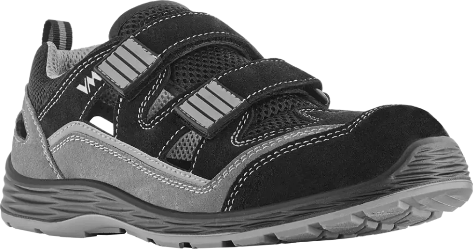 VM Footwear 2025-S1PLESD, LIVORNO Sicherheitssandalen S1P, Schwarz/Grau, image 1, gallery thumbnail