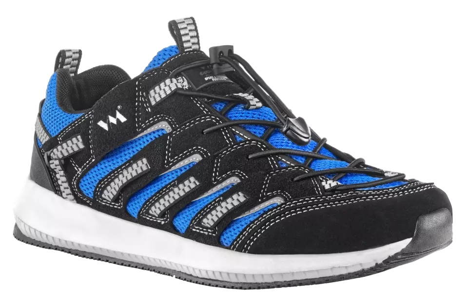 VM Footwear 4445-11, LUSAKA Outdoor Low Shoes, Black/Blue, image 1, gallery thumbnail