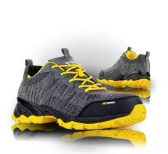 VM Footwear 4735-S1P, GEORGIA Safety Low Shoes, S1P, Gray/Yellow