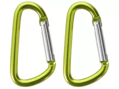 CXS 4690-060-808-00, Small Aluminium Snap Hook, Green