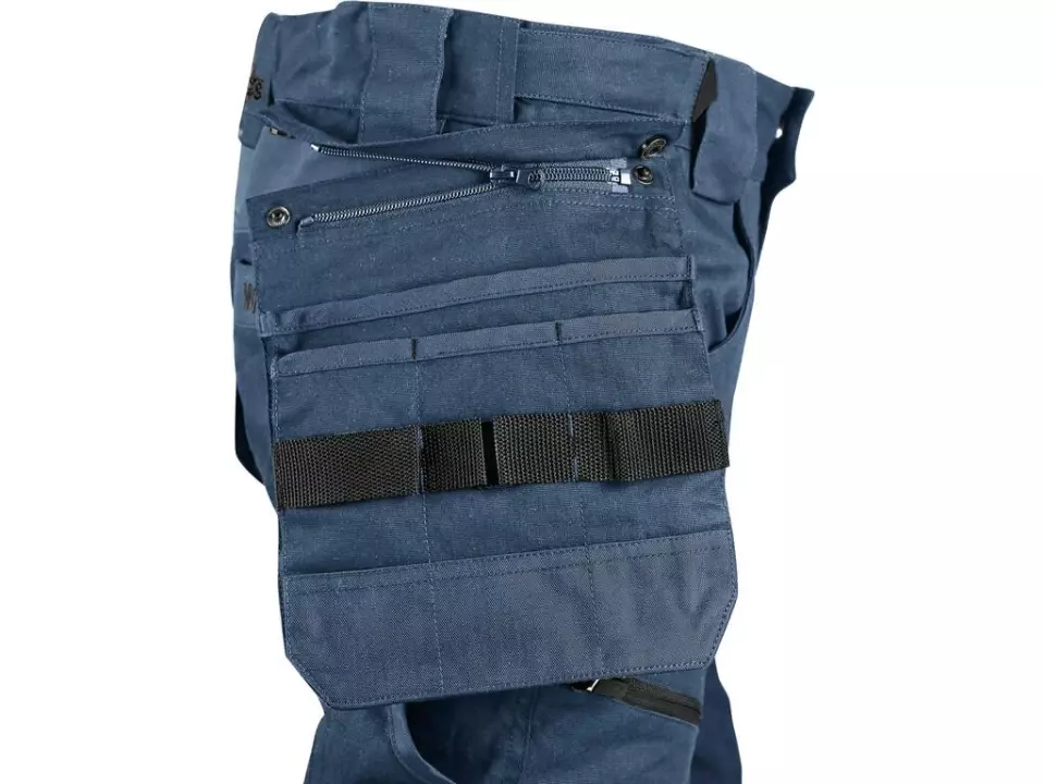 CXS 1020-120-411-00, Leonis Men's Trousers, Blue with Black Accessories, image 3, gallery thumbnail