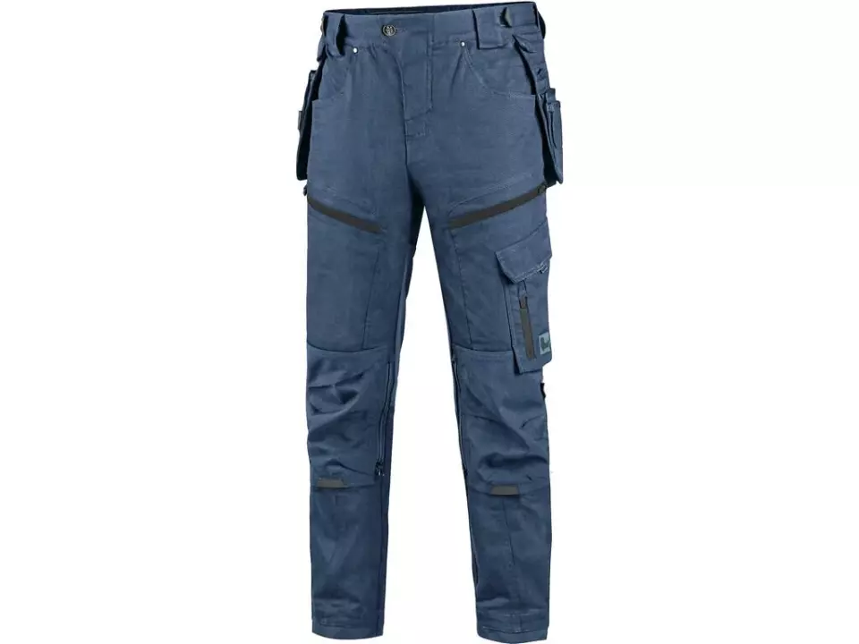 CXS 1020-120-411-00, Leonis Men's Trousers, Blue with Black Accessories, image 1, gallery thumbnail