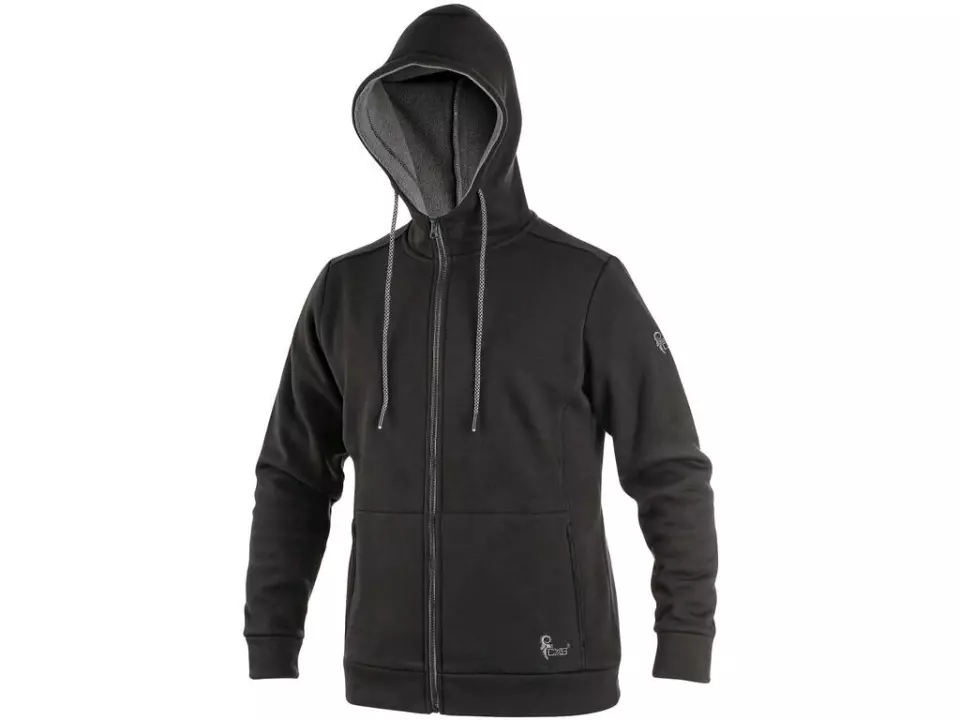 CXS 1520-010-810-00, Harrison Men's Sweatshirt, Black/Gray, image 1, gallery thumbnail
