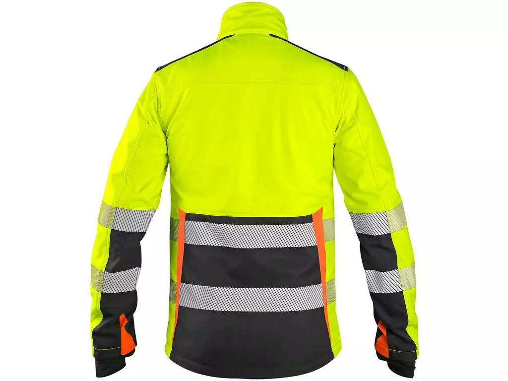 CXS 1117-001-160-00, Benson High Visible Softshell Jacket, Yellow/Black, image 2