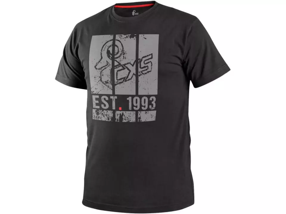 CXS 1610-331-800-00, Wilder Short Sleeve T-shirt with Printing, Black, image 1, gallery thumbnail
