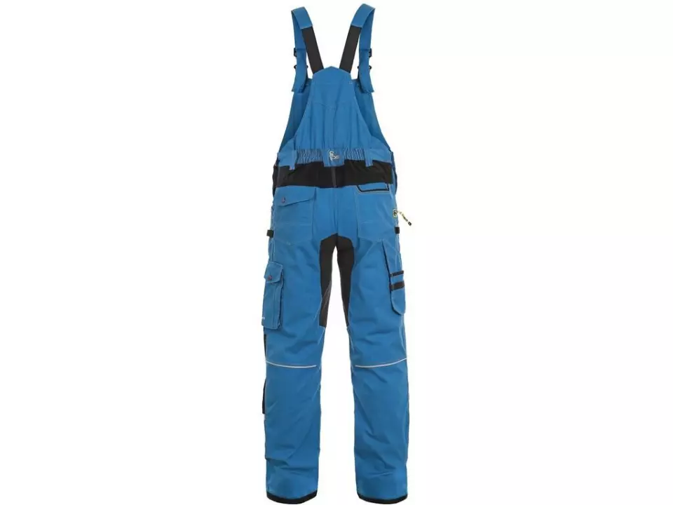 CXS 1030-034-440-00, Stretch Herren-Latzhose, Hellblau/Schwarz, image 1, gallery thumbnail