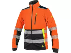 CXS 1117-001-210-00, Benson Varsel softshelljacka, orange/svart