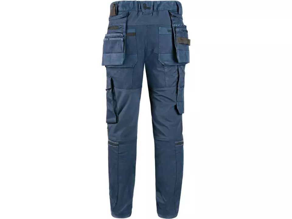 CXS 1020-120-411-00, Leonis Men's Trousers, Blue with Black Accessories, image 2, gallery thumbnail