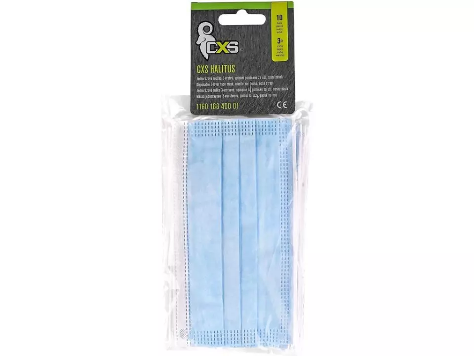 CXS 1160-168-400-01, Halitus Disposable Face Mask, EN 14683:2019, image 1, gallery thumbnail