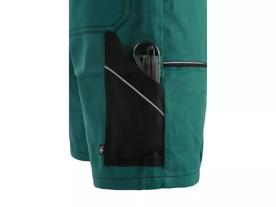 CXS 1060-006-510-00, Luxy Tomáš Men's Shorts, Green/Black, image 3, gallery thumbnail