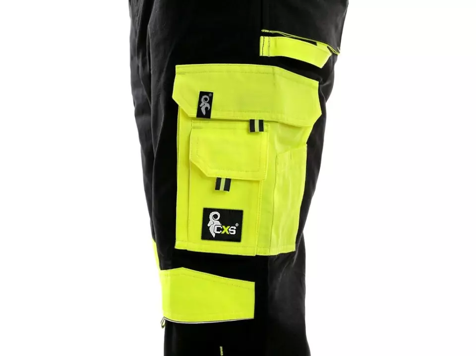 CXS 1030-001-802-00, Sirius Brighton Herren Latzhose, Schwarz/Gelb, image 2, gallery thumbnail
