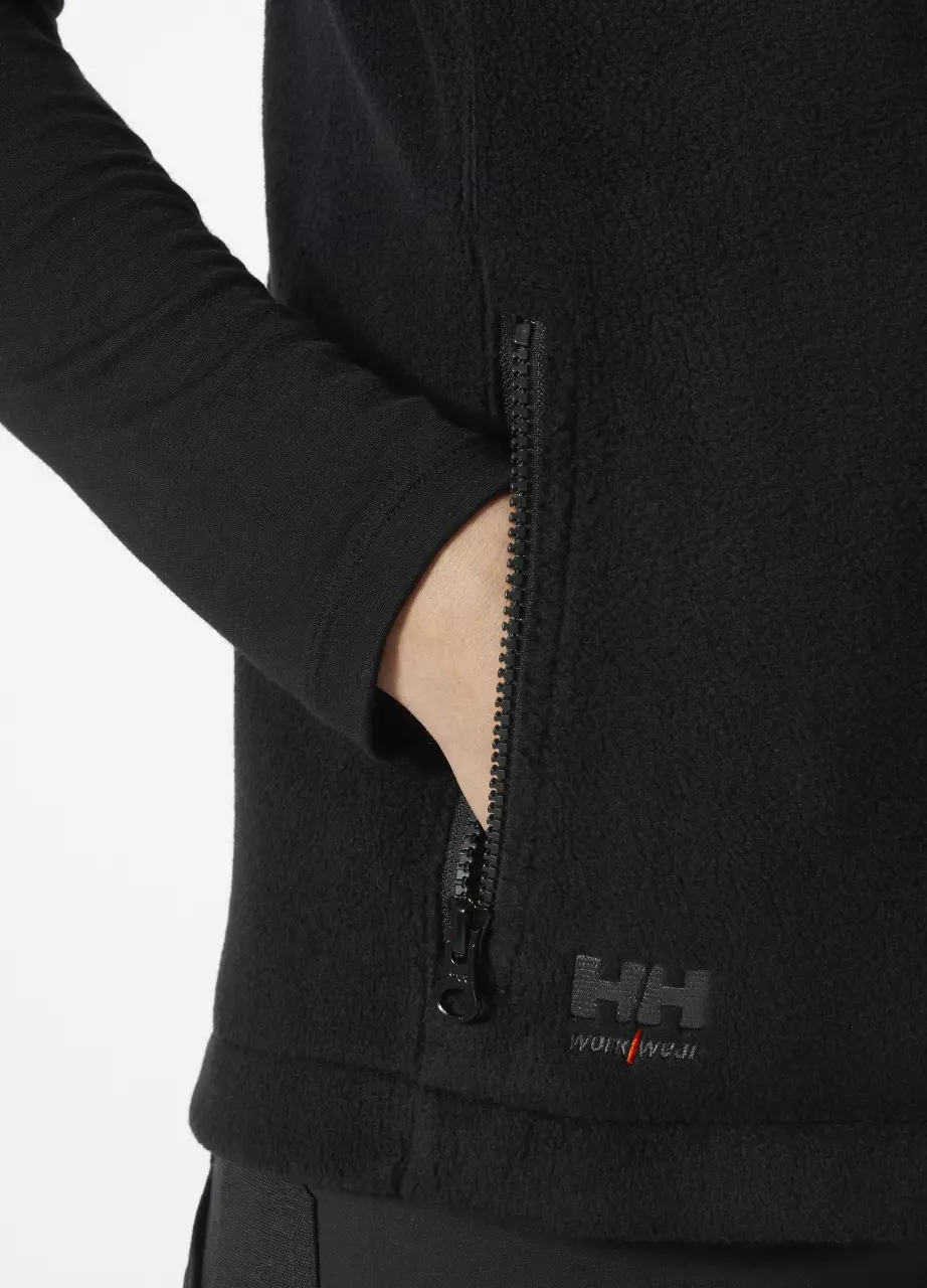 Helly Hansen 72093-990, Manchester 2.0 Zip In Fleeceweste, Schwarz, image 3, gallery thumbnail