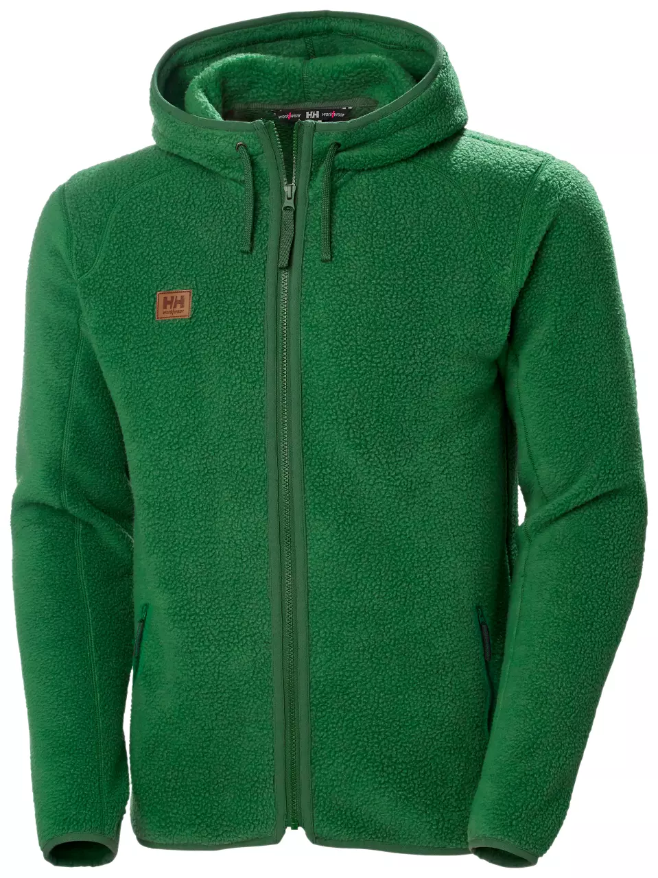 Helly Hansen 72183-460, Heritage Hooded Fleece Jacket, Green, image 1, gallery thumbnail