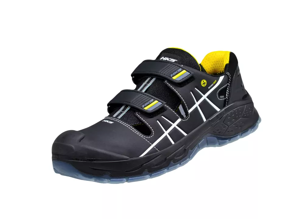 HKS 823042, Running Star RS 282 sandal S1P, black/yellow, image 3, gallery thumbnail