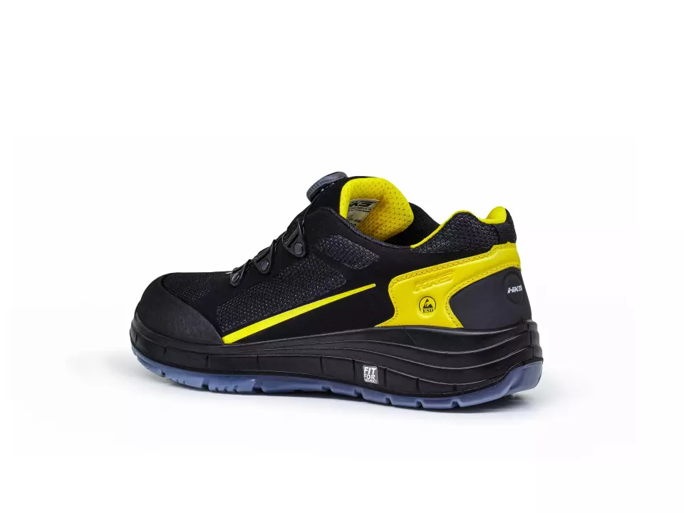 HKS 102982, K-Run BOA 8 BTP low shoe S1P, black/yellow, image 4, gallery thumbnail
