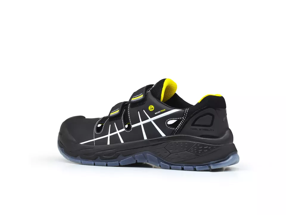 HKS 823042, Running Star RS 282 sandal S1P, black/yellow, image 4, gallery thumbnail