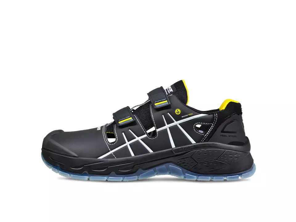 HKS 823042, Running Star RS 282 sandal S1P, black/yellow, image 2, gallery thumbnail