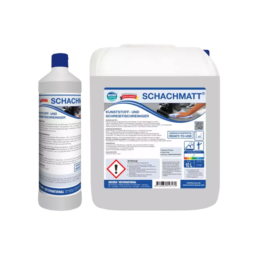 Arcora 1092, Schachmatt Plastic and Desk Cleaner, 10 Liters, image 1, gallery thumbnail