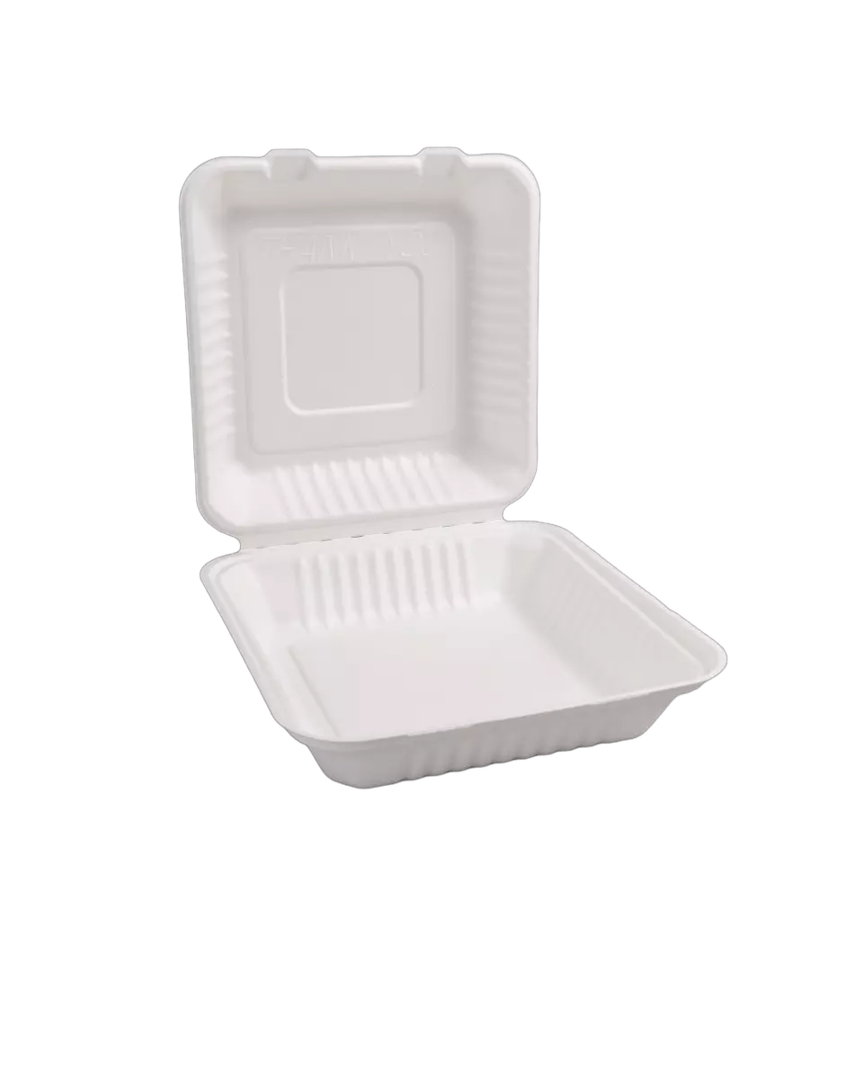 Dehobe D-LRB1, Einteilige Bagasse-Menübox, image 1, gallery thumbnail