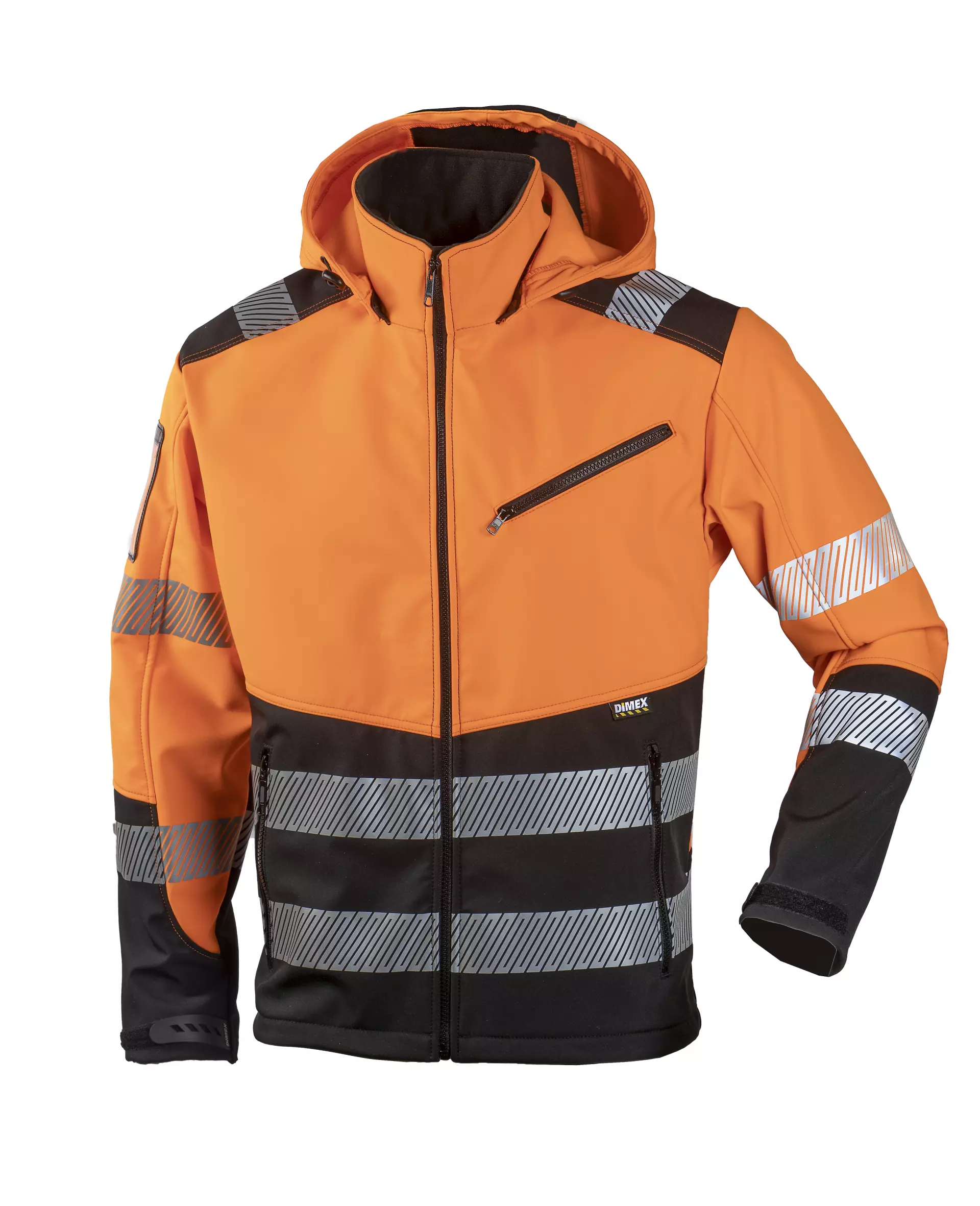 Dimex 6099R, Hi-Vis Softshell Jacket, image 1