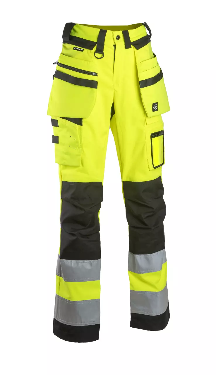 Dimex 6155Y, Women's Hi-Vis stretch Trousers, image 3, gallery thumbnail