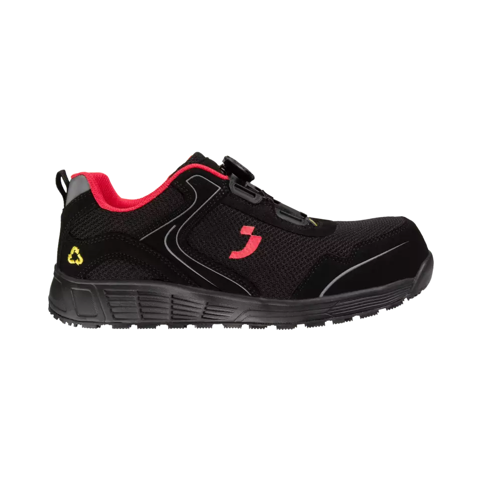 Safety Jogger ECOLBIS1PT-BLK, ECOLOBI S1P LOW TLS Skyddsskor, Svart, S1PS, image 1, gallery thumbnail