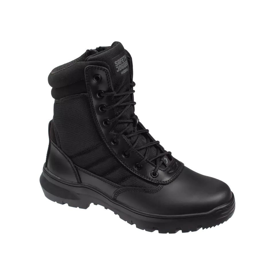 Safety Jogger TACTIC-BLK, TACTIC Work Shoes, Black, OB, image 3, gallery thumbnail